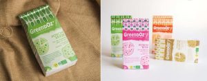 design packaging de farines greendoz